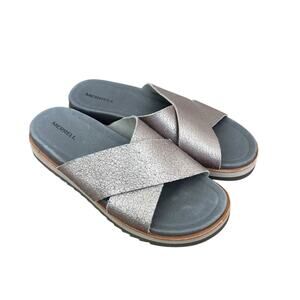 Merrell Metallic Juno Slides Sandals Sz 8